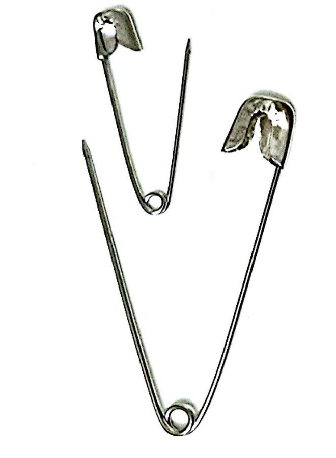 ARSDEWY Metallic Medium and Large Size Safety Pins for Women & Girls - Set of 60 Pcs - Image 2